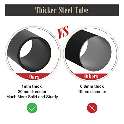 Phi Villa 40 Inch Heavy Duty Large Curved Indoor/Outdoor Firewood Racks Log Hoop, Oval Base For Kindling Wood Storage Wood Stove Accessories, Black #TOP5