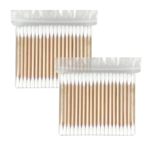Bamboo Cotton Swabs - Sturdy Bamboo Core, Soft Cotton Tips