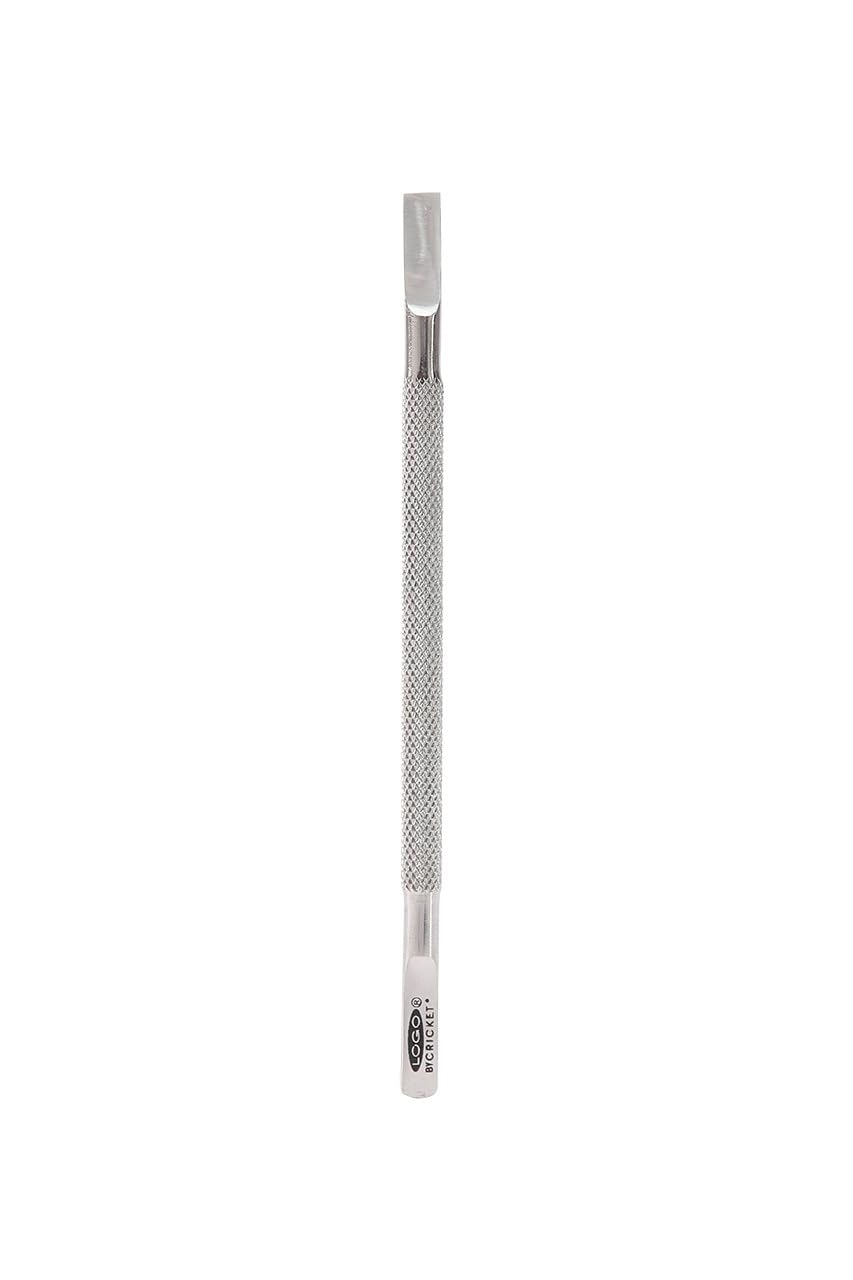 Cricket Logo Cuticle Pusher - Professional Nail Tools, Dual Tip Design for Pushing Back Cuticles and Cleaning Under Fingernails, Durable Stainless