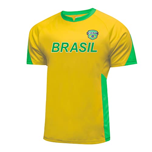 Rhinoxgroup BRAZIL JERSEY-01-XL Soccer Game Training Poly Shirt Jersey Soccer Jersey thumb #1