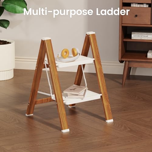 HBTower Step Ladder, Lightweight Aluminum Folding Step Stool - 5