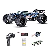 FullfunRC Supersize 1/10 High Speed RC Cars for Adults, 4WD Off-Road Electric Truggy with 3S 5000mAh LiPo Battery & 3660 Brushless Motor, RTR RC Truck Hobby with LED Lights for All Terrain