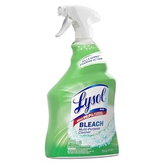 Lysol Multi-Purpose Cleaner Sanitizing and Disinfecting Spray with Bleach, All Purpose Cleaning Spray for Bathrooms and Kitchens, 32oz