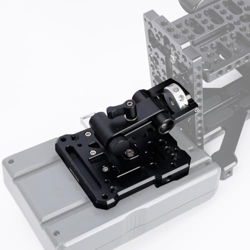 Image of NICEYRIG V Mount Battery Plate Kit with Magic Arm, 15mm Rod Clamp Adjustable Angle Quick Release V-Lock Plate for Camera Cage, Top Handle, Shoulder Rig -700