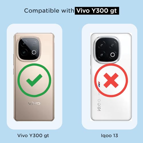 Image of Pikkme Back Cover for iQOO Neo 10 5G / Vivo Y300 GT 5G Mag-Safe Shockproof PC + TPU Protective Case Magnetic Support Bumper Case (Transparent Mag-Safe)