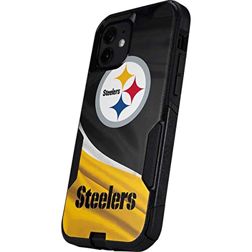 Skinit Decal Phone Skin Compatible with OtterBox Commuter Case for iPhone 12 - Officially Licensed NFL Pittsburgh Steelers Design