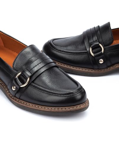 Image of PIKOLINOS Aldaya W6P3742 Women's Loafers - Premium Calfskin Leather Slip-On - Lightweight Comfort, Removable Insole, Medium & Wide Width Ergonomic Everyday Support