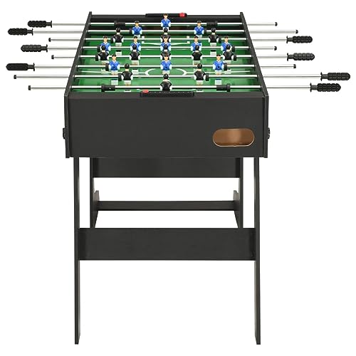 Somanki Klappbarer Kickertisch 121 x 61 x 80 cm Schwarz Tischkicker, Tischfussball, Tischkicker Bälle, Tischkicker Erwachsene, Spieltisch – Bild 4