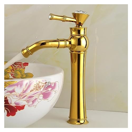 Robinet de lavabo en cuivre blanc et or pour salle de bain chic - 2