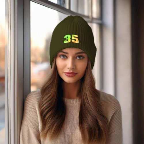 Bonnet olive 35 Number à revers ajustable pour protéger du froid
