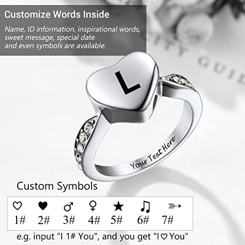 Image of Memorial Keepsake Urn Rings for Ashes Hair for Women Men, Claddagh Heart Ring, Rose Ring, Cremation Jewelry, Black /18K Gold Plated Stainless Steel, Size 6-11, Come with Box