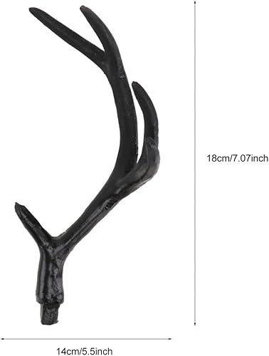 Miniatura 3 de Garneck Decoración de ciervo - 1 par de cuernos de ciervo, tocado de cuerno de ciervo de imitación, adorno de bricolaje para fiesta, cuerno de ciervo