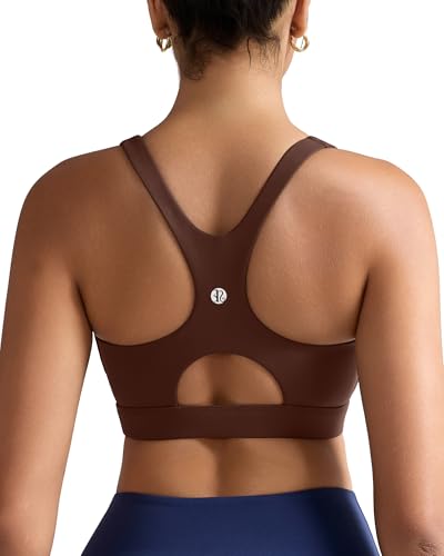 Image of RUNNING GIRL Sports Bras for Women High Support,Racerback High Impact Sports Bra Moulded Cup Workout Bra Push up