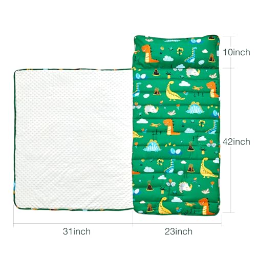 image for beeweed Toddler Nap Mat, Rollup Design Kid Sleeping Mat with Removable