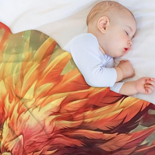 Couverture Polaire phénix Douceur Haut de Gamme en Peluche Souple