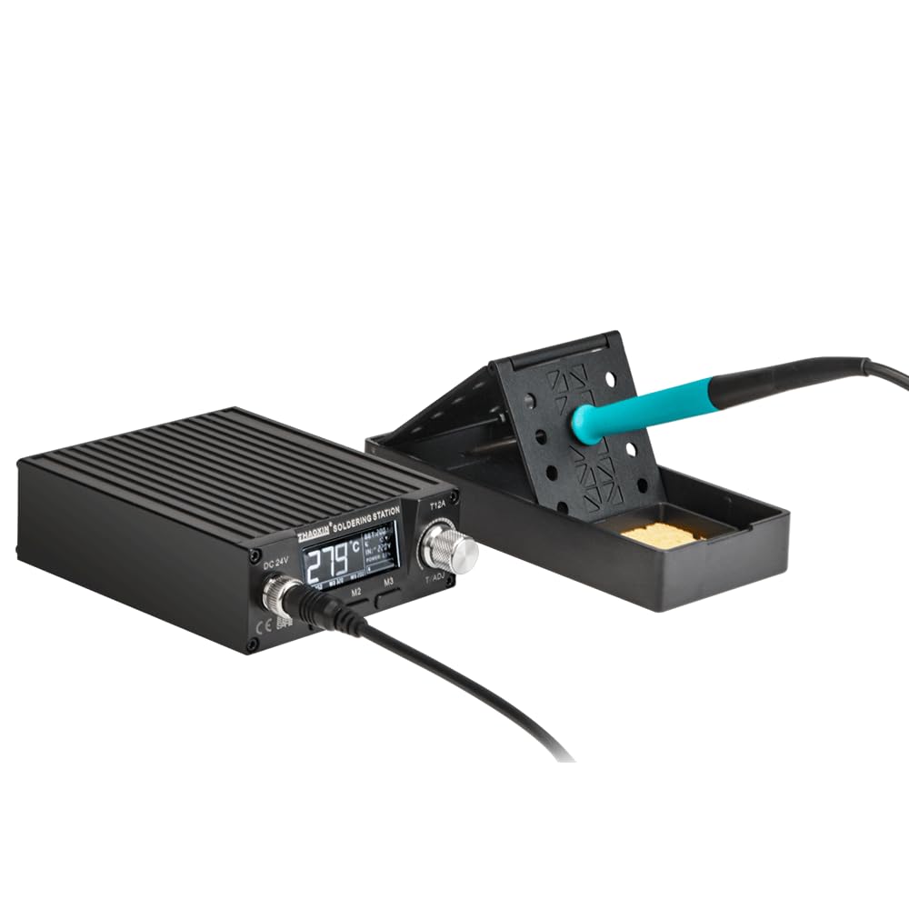 T12 Soldering Station 74W Quick Heating LCD Digital Display Electric Welding Iron Temperature Adjustable With Tip