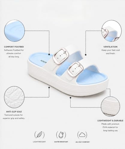 Image of KOBURG Diva Sandals for Women| Durable| Lightweight| Daily|Stylish l Antiskid|Heels|Easy to Clean Sandals| Comfortable | Extra Soft Slide KS-444