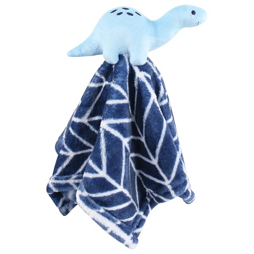 Image of Hudson Baby Unisex Baby Animal Face Security Blanket, Dinosaurs 3-Pack, One Size