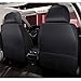Car Seat Covers Fit for Ford Fiesta Mk4 Mk5 Mk6 Mk7 Mk8, C, Full Set Waterproof Seat Covers, Breathable High-Grade Leather, Wear-Resistant, Outstanding Simplicity(Black White)