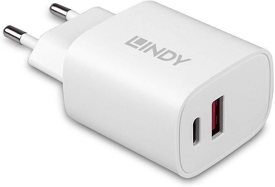 LINDY 20W USB Type A & C Charger