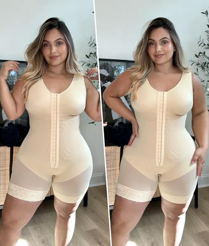 Image of SHAPERX Women's Fajas Colombianas Tummy Control Shapewear Postpartum Full Body Shaper Butt Lifter Bodysuit