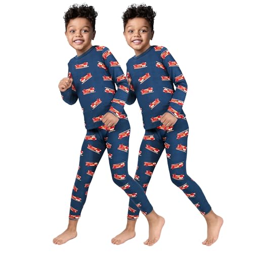 ROCKY Thermal Underwear for Kids, Boys 2 Pack Thermals, Long Johns Underwear, Base Layer for Cold Weather/Skiing - Pack of 2