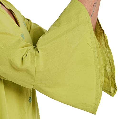Image of Fabindia Women Cotton Cambric Chikankari Long Kurta