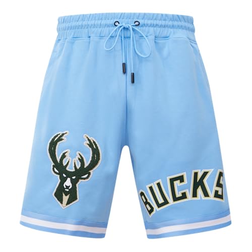 Pro Standard Mens NBA Milwaukee Bucks Classic Chenille Athletic Short - image 1