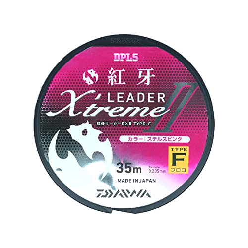 Daiwa EX2 Red Fang Leader Type F (Fluoro), Stealth Pink, No. 5-31.8 ft (35 m)