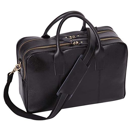 Leathario Maletín Cuero Vintage Bolsa Hombro Mensajero para Portátil 14 Pulgadas Bolsos Bandolera de Mano Piel Trabajo para Hombre Negro