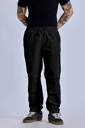 Image of FTX Men Solid Cotton Regular Fit Multicolor Track Pant