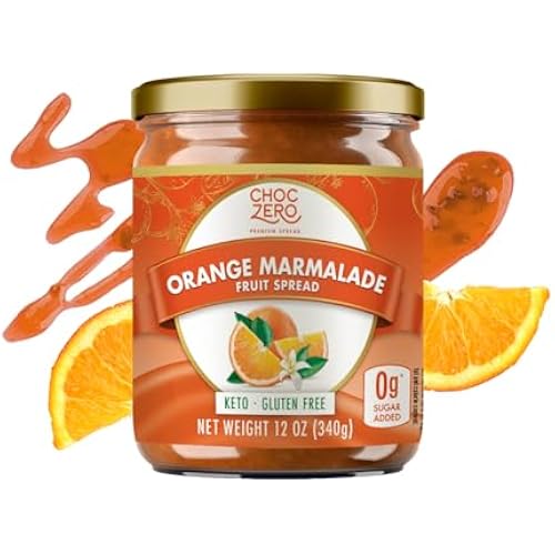 ChocZero Sugar Free Orange Marmalade, 12 oz Jar