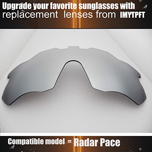 Verres Radar Pace Oakley compatibles teinte argent jaune polarisé et titane taille unique