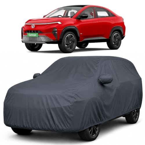Image of Autofact Premium Car Cover for Curvv EV | All Weather Waterproof Full Body Car Cover | Light-Weight Triple-Stitched Outdoor Shield with UV Protection, Dustproof & Heat-Resistant