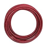 Vaessen Creative Fil Aluminium 10 m x 5 mm - Fil Métallique Oxblood (Rouge) - Fil de Fer ...