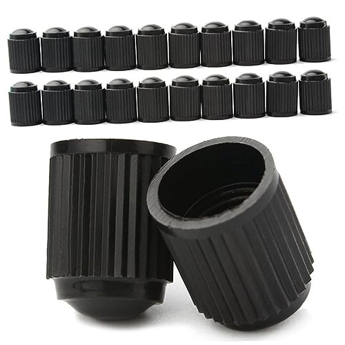 20 Und. Tapones de Válvula para Bicicleta Negro miniatura 5