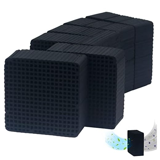 ENOMAKER Replacement Carbon Filters Activated Charcoal Block Parts Air Purifier Charcoal Cube Ultra-Absorption Honeycomb for ELEGOO Anycubic Mini Air Filter LCD DLP 3D Printers(Pack of 6)