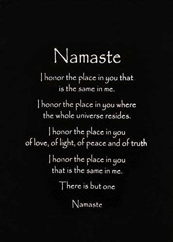 G6 Collection Inspirational Wall Decor Namaste Banner Art, Inspiring Quote Wall Hanging Scroll, Affirmation Motivational Uplifting Message, Thought Saying Tapestry Namaste (Red Burgundy) #TOP2