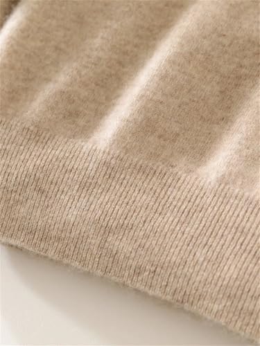 Men Solid Merino Wool Pullover Mock Neck Zipper Sweater Wool Knitted Soft Warm Knitwear Casual Tops4