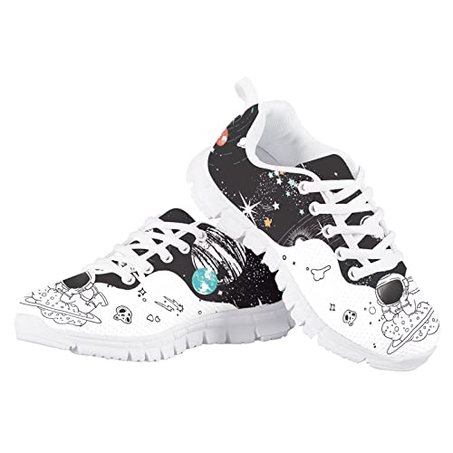 KEIAHUAN Boys Girls Running Shoes Non Slip Athletic Tennis Shoes Walking Trekking Sneakers Comfort Casual Fashion Trendy