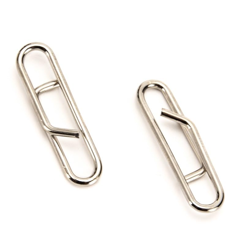100 pcs Conectores de Gancho de Acero Inoxidable 15mm y 23mm miniatura 6