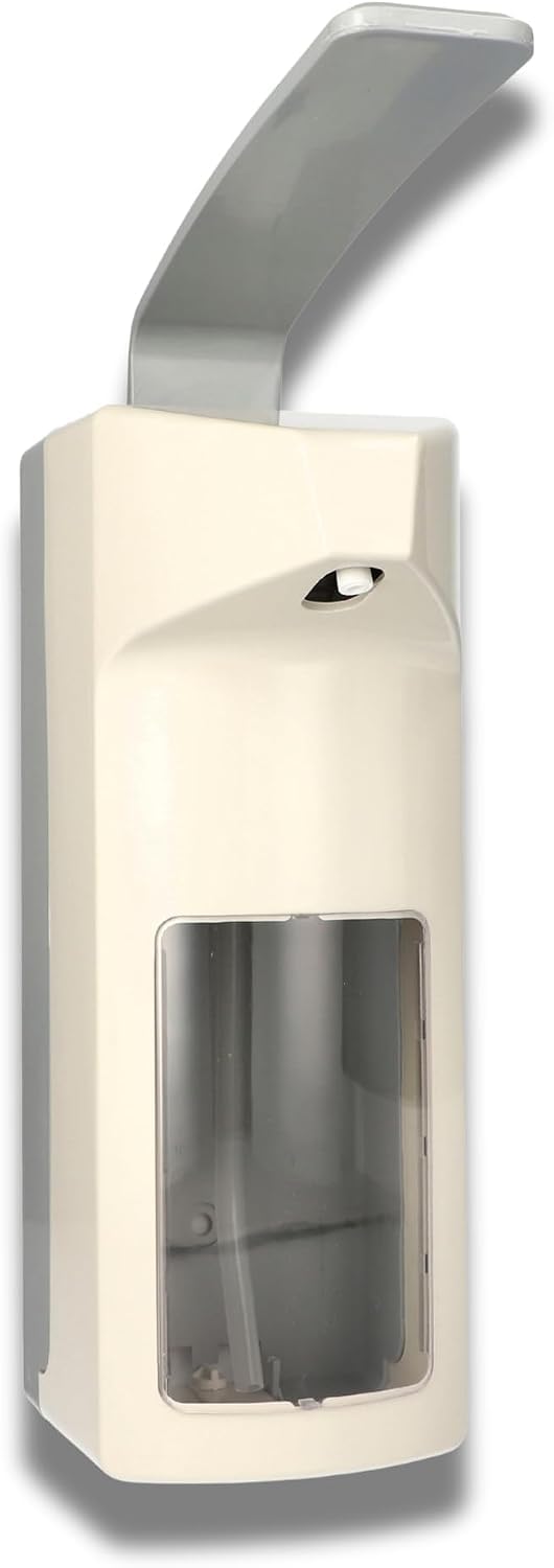 Body Products 93048 - Dispenser Universale da Parete, Dosatore Sapone Bagno, Erogatore Sapone Liquido, 32 cm x 10,5 cm x 21,5 cm, in Plastica, 1000 ml, a Braccio Lungo