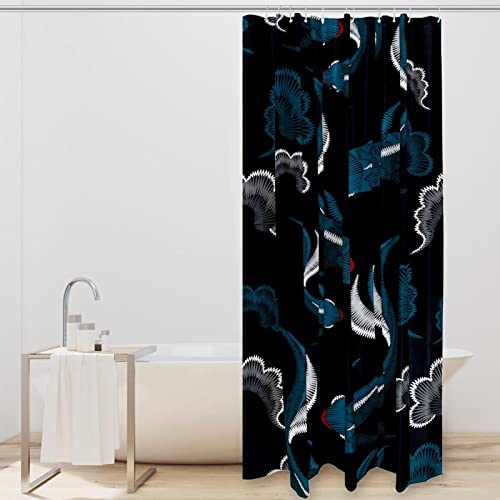 Rideau de douche koï et algues imperméable grand format 183x183 cm multicolore - 3