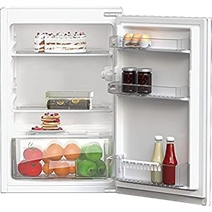 Beko B1803N Geïntegreerde koelkast, sleepdeurtechniek, goede verlichting in het apparaat, verwisselbare deuraanslag, robuuste glazen planken, 29 dB, 126 l totale inhoud, wit