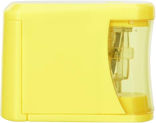 Miniatura 7 de Sacapuntas eléctrico ABS, sacapuntas automático amarillo para escuela, oficina, hogar, aula
