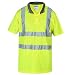 SHORFUNE Reflective Polo Shirt Safety Quick Dry High Visibility Short Sleeve FGST-002-Y-L