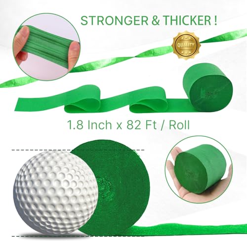 Image of PartyWoo Light Green Crepe Paper Streamers 8pcs 656 ft Pack of Pastel Mint Green Crepe Paper Sheets for Birthday Baby Shower Graduation Woodland Dinosaur Jungle Football Theme Party Decorations