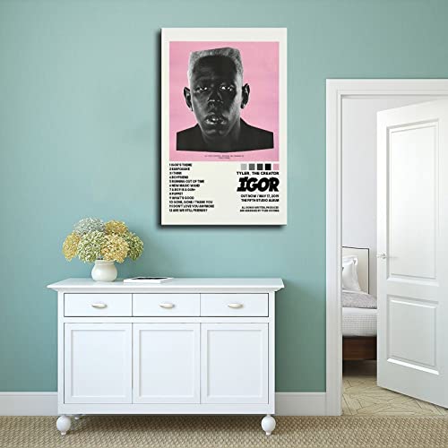 Dianshang Tyler Posters Igor Album Cover Canvas Poster Cool Wall Decor Art Print Posters For Room Aesthetic Unframe:12X18Inch(30X45Cm) #TOP3
