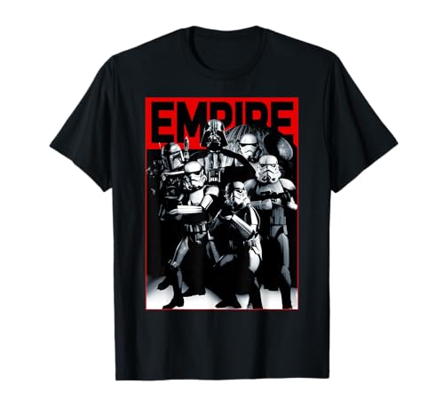 T-shirt Star Wars Empire Crew avec imprimé poster galactique noir en coton