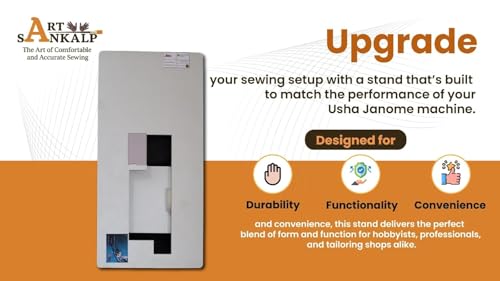 Image of Customized Extension Table Stand for Sewing Machines | Customized Logo, Brand /Shop Name, Merchant Name | Compatible with Usha Janome (Model - Excella DLX)